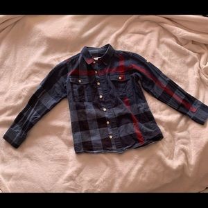 Burberry Children Long Sleeve Button Down Top